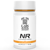 Lab Tested Supplements Nicotinamide Riboside Chloride bottle with 60 capsules for daily dosing.