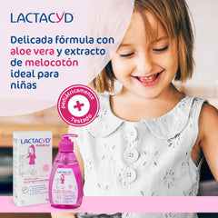 Lactacyd Girl packaging on shelf with easy to use 200 ml size