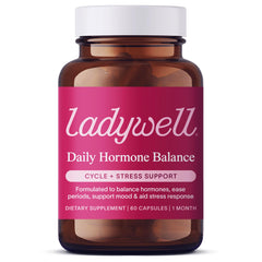 Ladywell Daily Hormone Balance capsules bottle for consistent cycle support.