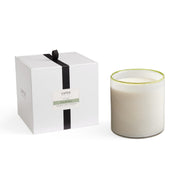 LAFCO New York Feu de Bois candle 86oz showcases a hand-blown vessel for elegant ambiance.