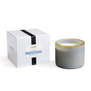 LAFCO New York Sea & Dune 3-Wick candle in a hand-blown glass vessel enhances ambiance