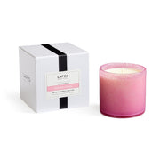 LAFCO New York Signature Candle Duchess Peony bottle closeup with rich fragrance potential.