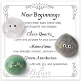 LAFORTISART New Beginnings crystal on a desk for fresh momentum.
