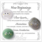LAFORTISART New Beginnings crystal on a desk for fresh momentum.