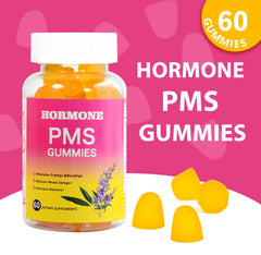 Laicuherb PMS Gummies closeup gummies shows tasty bites aiding daily PMS relief.