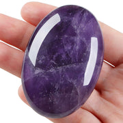 LAIDANLA amatista, piedra palma grande para relajación y enfoque diario.