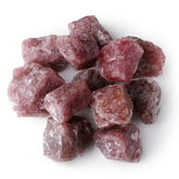 LAIDANLA Strawberry Quartz rough stone 1lb with natural texture for display and crafting.