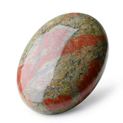 Laidanla Unakite, piedra palma grande para meditación y equilibrio emocional.