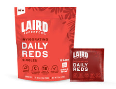 Laird Superfood Antioxidant Daily Reds bottle for a convenient daily fruit boost.