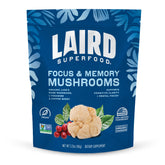 Laird Superfood Organic Focus Mushroom Blend bag shows premium ingredients for daily cognitive support