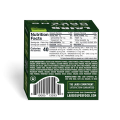 Powder scoop of Laird Superfood Prebiotic Daily Greens for easy, measured servings.