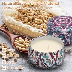 LAJDL candle set shows varied scents for different moods and rooms.