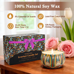 LAJDL long burn time candles deliver up to 20+ hours each.