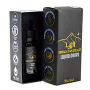 Lajit gold-grade Himalayan Shilajit bottle for daily vitality with bioavailable drops.