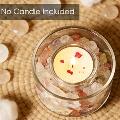Lamptobe Chakra Stones 200g jar showing vibrant colors for relaxing ambience