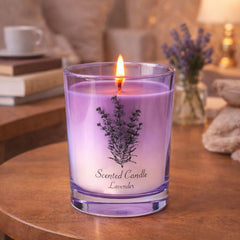 Lamway wooden lid on candle signals premium packaging.