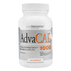 Lane Innovative AdvaCAL 1000 bottle with small capsules for daily bone support
