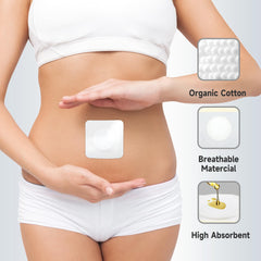 Langsprit castor oil pack belly wrap demonstrates disposable, mess-free convenience