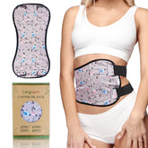 Langsprit Castor Oil Pack Wrap with soft, leak-free design for mess-free sessions