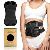 Langsprit castor oil pack wrap shown for comfortable, mess-free treatment sessions.