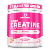 LanranBee Creatine powder being poured for workout energy