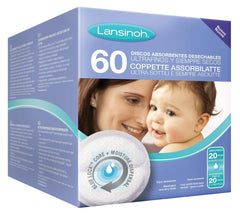 Lansinoh Stay Dry Nursing Pad showing breathable waterproof layer for clothing protection.