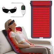 LANSSPARIE red light therapy mat with neck support, ideal for targeted neck and shoulder comfort