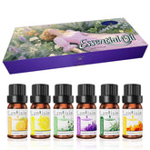 Lantixin essential oil blends 6-pack bottles for personalized aromatherapy sessions.
