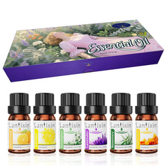 Lantixin essential oil blends 6-pack bottles for personalized aromatherapy sessions.