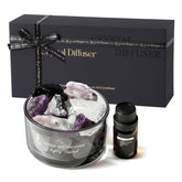 LAPLOSY crystal diffuser with amethyst crystal for calm ambience and decor.