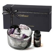 LAPLOSY crystal diffuser with amethyst crystal for calm ambience and decor.