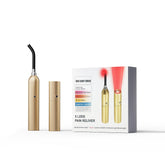 LASEPREHT red light device focused on the face for soothing minor skin and tissue relief.