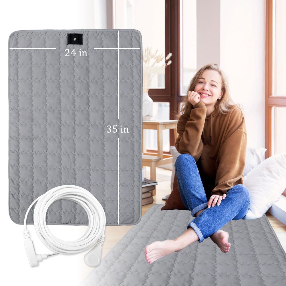 LAXVAPIU grounding mat for feet, 24x35 inch surface, ideal for daily grounding use.