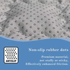 LAXVAPIU grounding mat back with non-slip dots for secure placement.