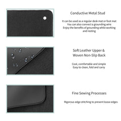 LAXVAPIU PU leather top detail emphasizes soft touch and easy cleaning