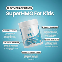 Layer Origin SuperHMO kids stirring into smoothie for convenient daily snack.