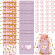 Layhit galentine pink crystal heart stone for gifting