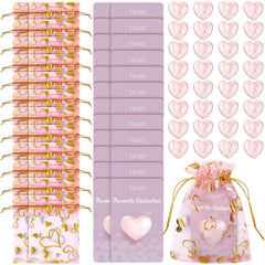 Layhit galentine pink crystal heart stone for gifting