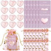 Layhit pink crystal heart stone ready for gifting and relaxation rituals.