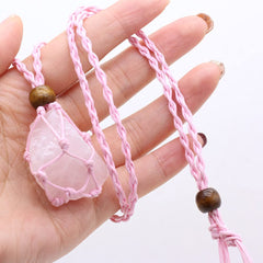 LE SKY braided rope pendant necklace showcases earthy beauty for daily or ritual use