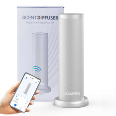 LEAMERR Smart Scent Diffuser in a home office delivering a subtle aroma.