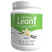 LEAN1 Nutrition53 Lean1 vanilla shake tub front for a quick low-calorie meal replacement