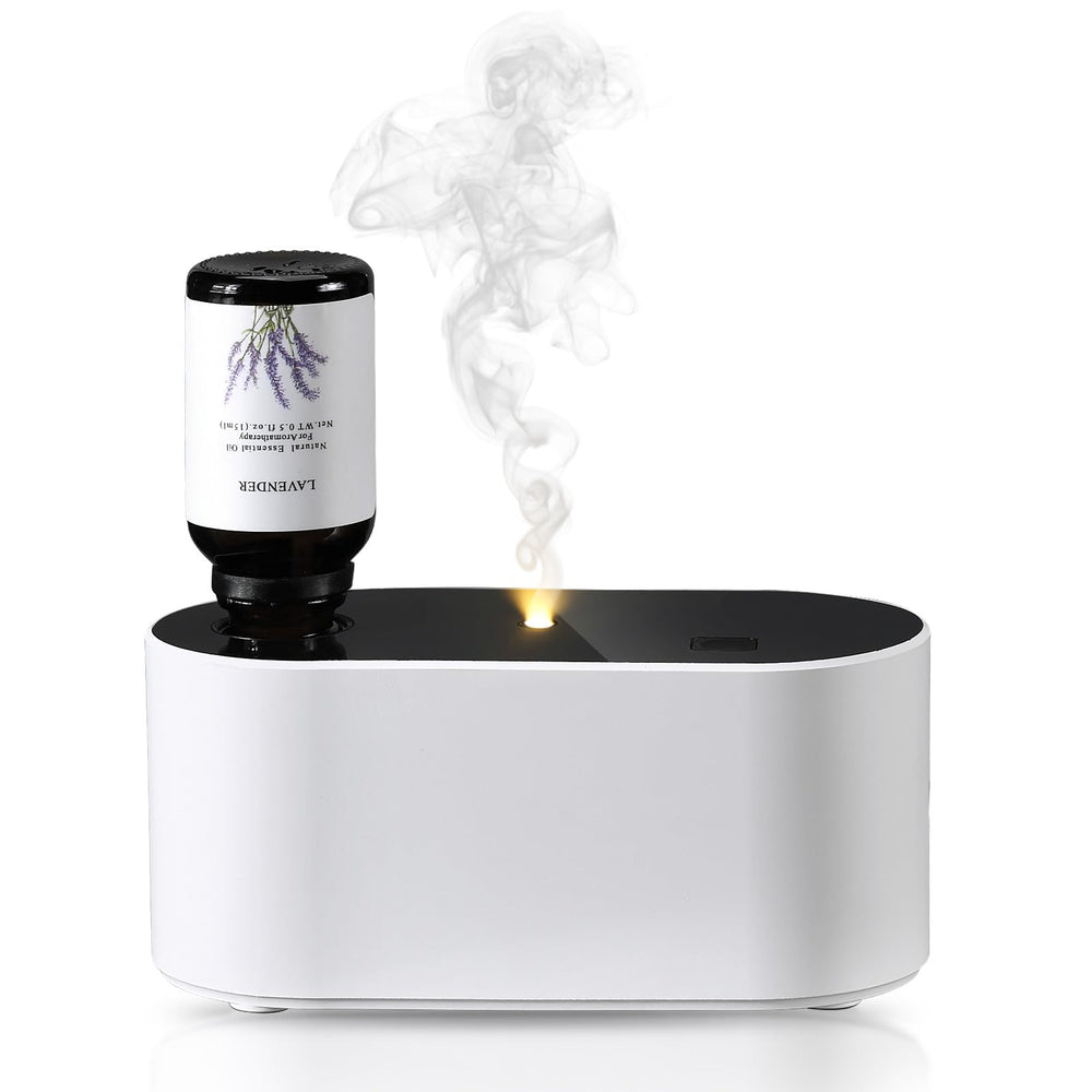Lecdura waterless diffuser mostrando modo de niebla intermitente para aroma continuo