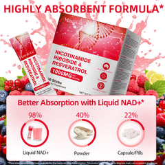 Close-up of Leeylitdrag NAD liquid bottle with premium formula label.