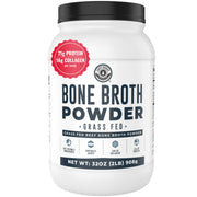 Left Coast Performance Bone Broth Protein Powder jar for savory bases and smoothies.