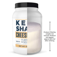 Left Coast Performance Cheesecake Shake nutrition label highlights low net carbs and high fat