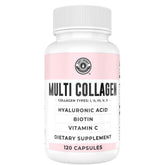 Left Coast Performance collagen bottle closeup highlighting hydrolyzed peptides for skin and joints