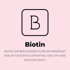 Left Coast Performance collagen bottle label highlights biotin and vitamin C benefits