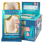 Legendary Foods packaging shows the 22g protein pastry for a convenient keto snack