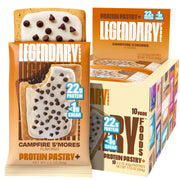 Legendary Foods Campfire S'mores pastry packaging highlights gluten-free, keto-friendly on-the-go snack.